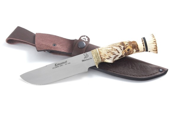 Купить подарочный нож Медведь из стали Х12МФ