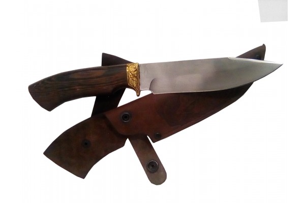 Купить нож Куница 2 из стали Х12МФ с художественным травлением.